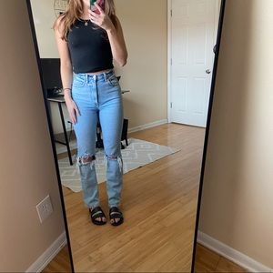 Abercrombie 90s Ultra High Rise Straight Jeans